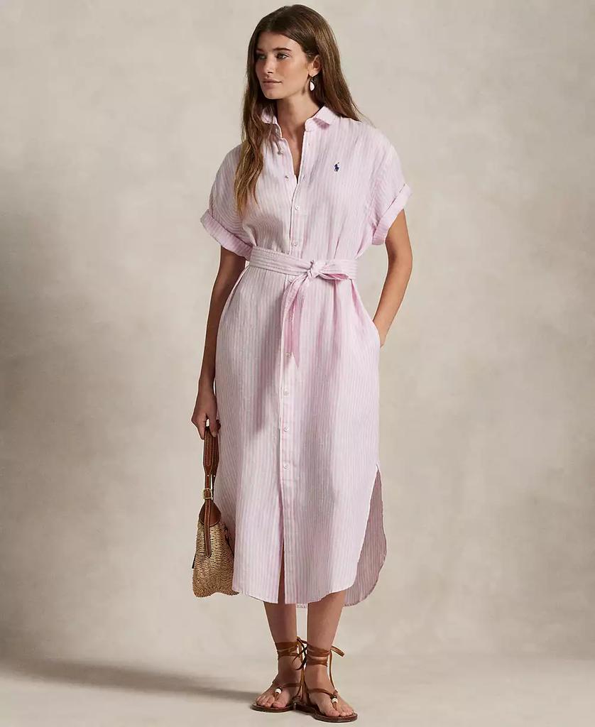 即発可 ラルフローレン Ela Belted Stripe Cotton Shirtdress Ralph Lauren Ela Belted Stripe Cotton Shirtdress - Dresses