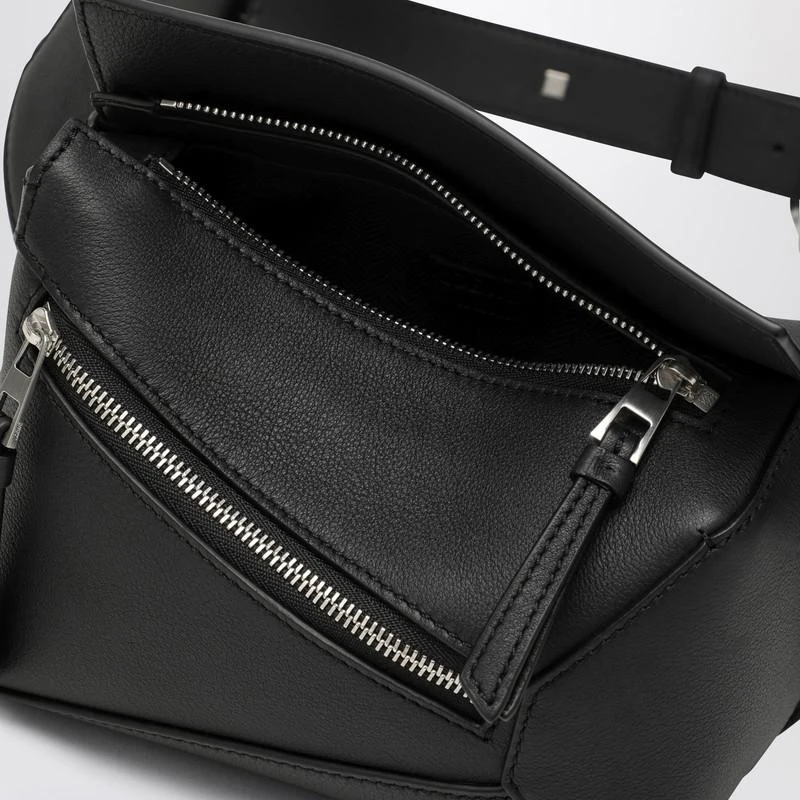 Loewe Mini Puzzle bumbag in black leather 6