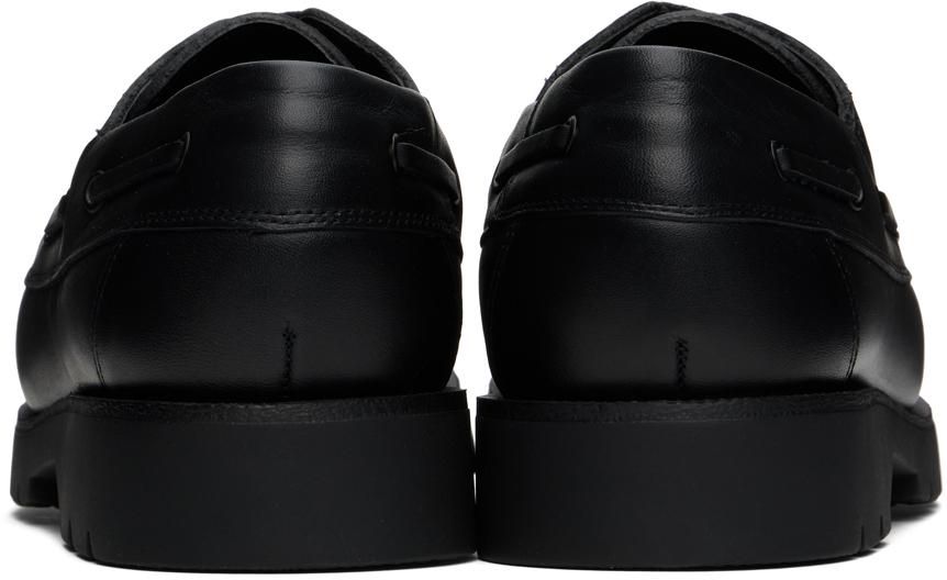 KLEMAN Black Donato Boat Shoes