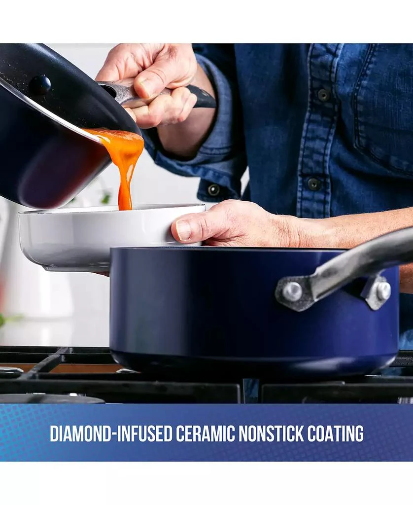 Blue Diamond Diamond-Infused Ceramic Nonstick 2-Qt. Saucepan with Lid 3