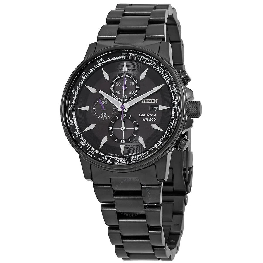 Citizen Eco-Drive Marvel Black Panther Chronograph Black Dial Men's Watch CA0297-52W 1