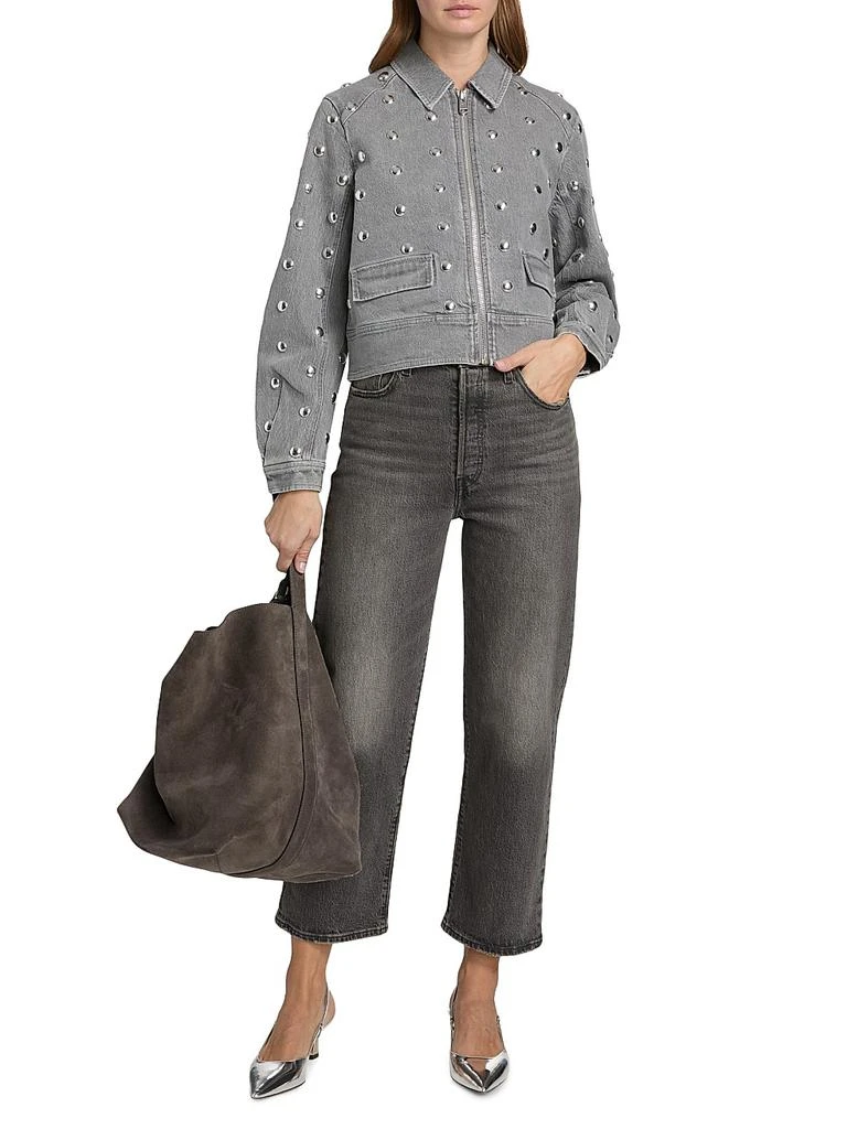 Cinq à Sept Studded Denim Harriet Jacket 2