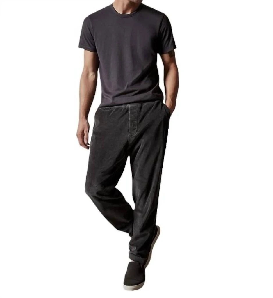 James Perse Relaxed Fit Corduroy Chino Pant In Magma Pigment 2