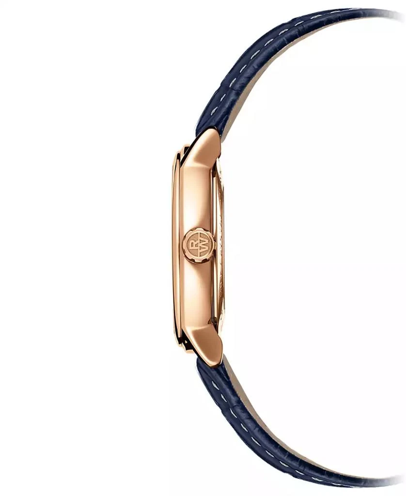 Raymond Weil Men's Swiss Automatic Maestro Blue Leather Strap Watch 39.5mm 3