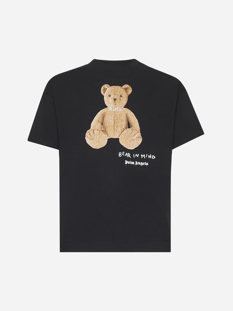 Palm Angels Black jersey Bear in Mind T-shirt