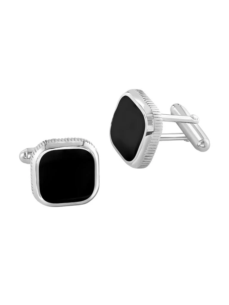 Saks Fifth Avenue Collection COLLECTION 925 Sterling Silver &amp; Agate Cufflinks 1