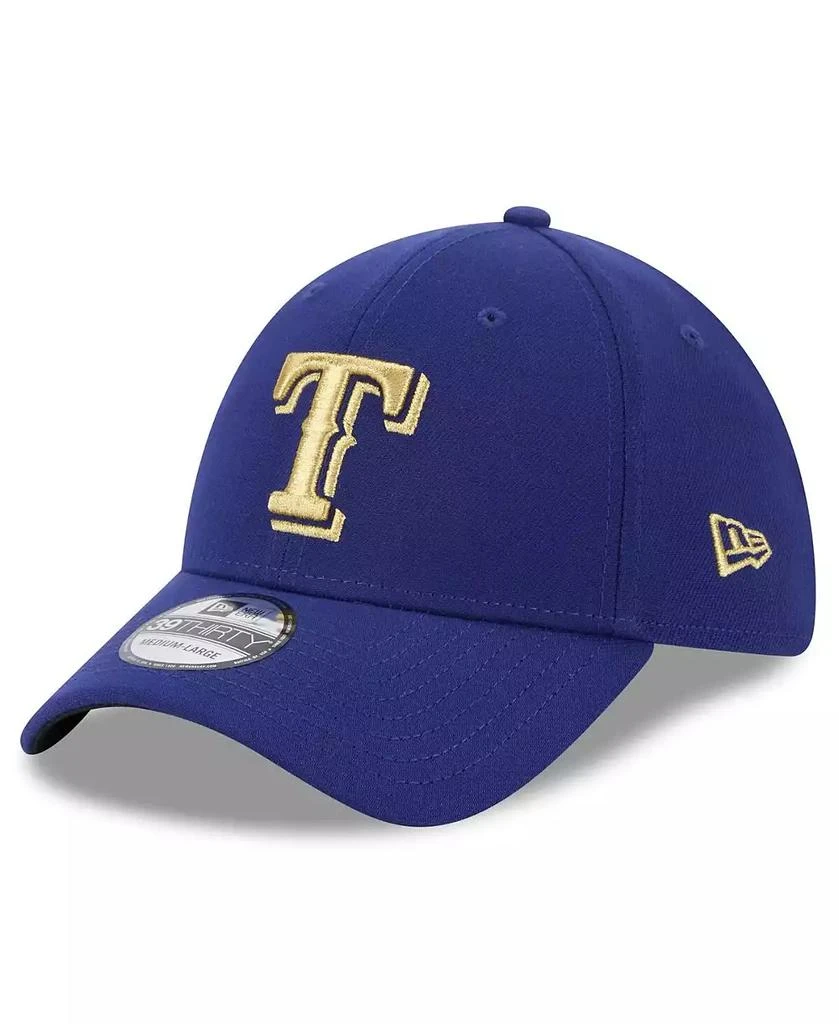 New Era Men's Royal Texas Rangers 2024 Gold Collection 39THIRTY Flex Hat 4