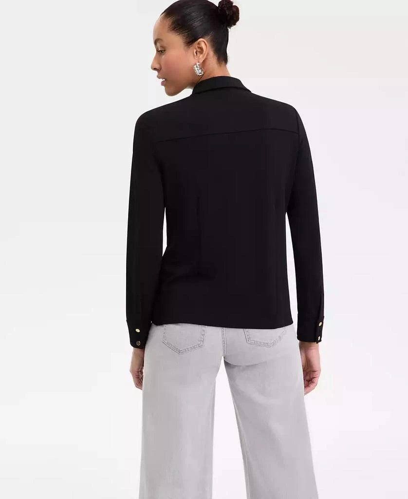 INC International Women's Knit Utility Shirt, Exclusively at Macy's 4