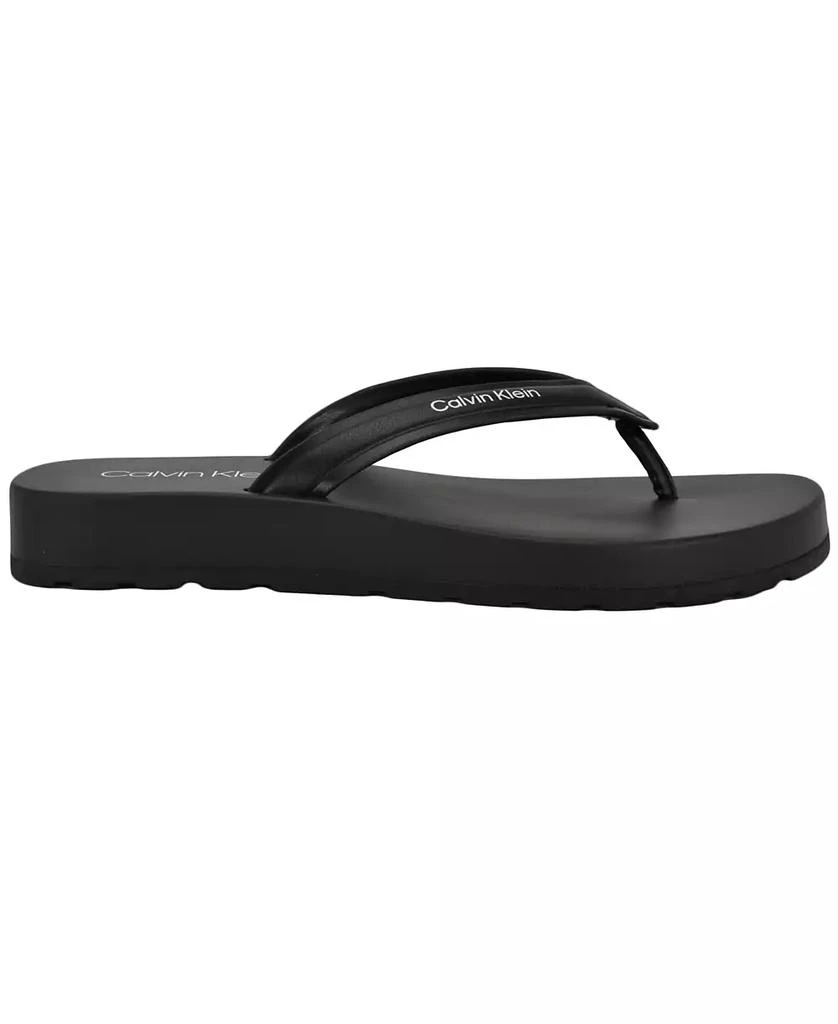 Calvin Klein Women's Waves Flat Thong Sandals 2