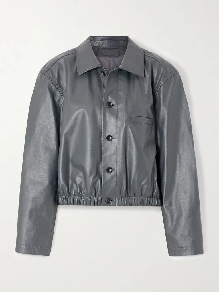 Lemaire Leather Jacket - Dark gray