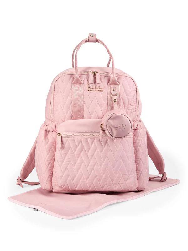 Nicole Miller Quilted Diaper Backpack 1