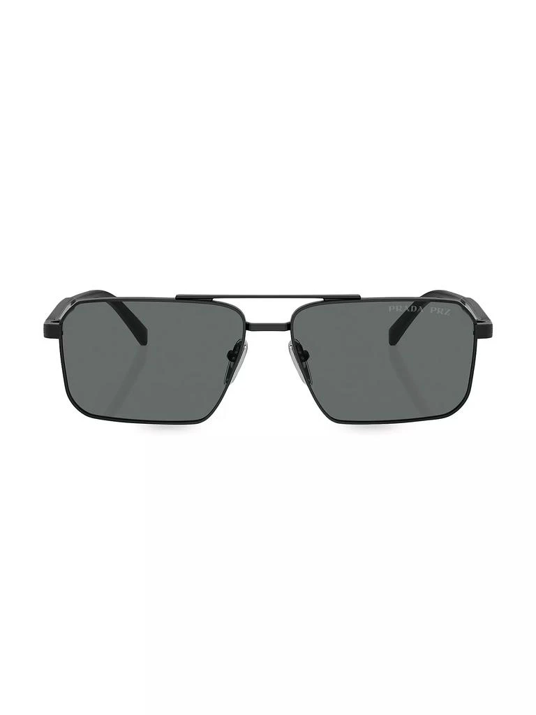 Prada 61MM Rectangular Sunglasses 3