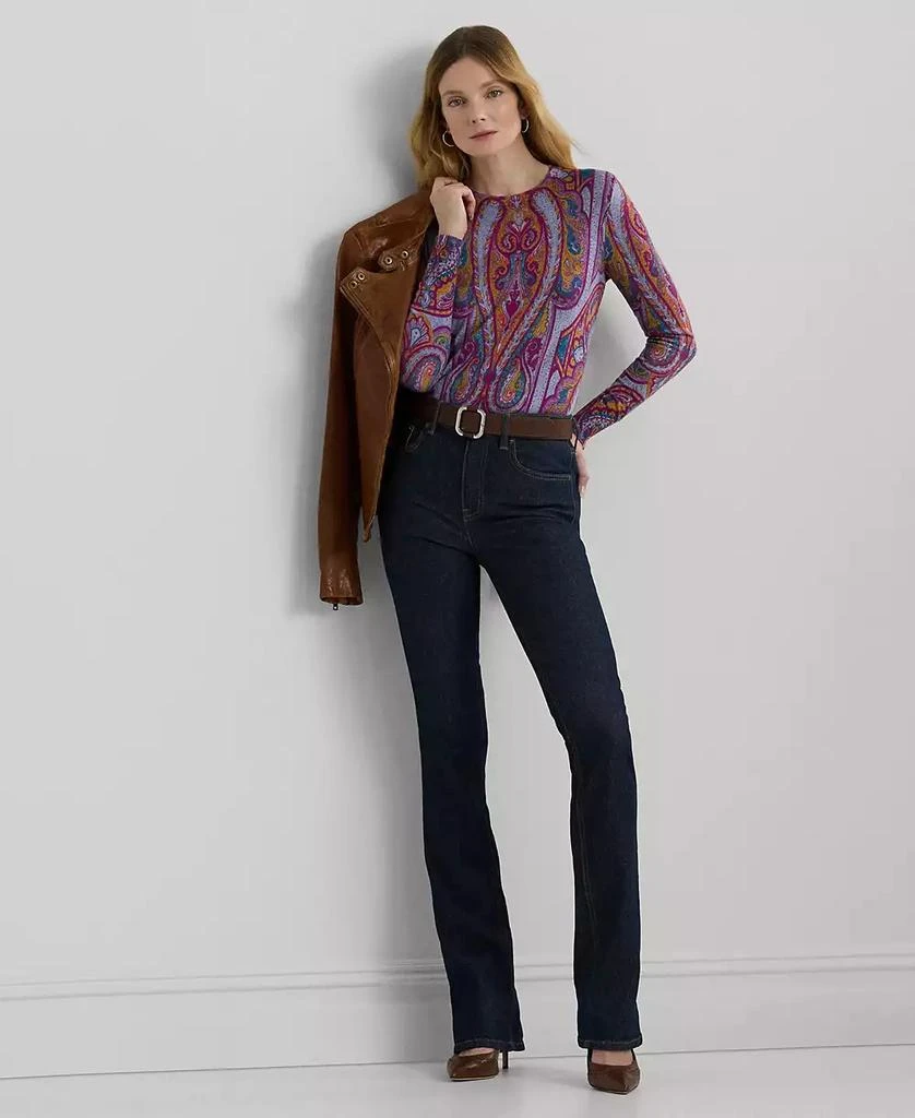 Ralph Lauren Women's Slim-Fit Paisley Sweater 4