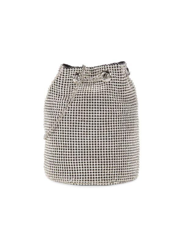 Whiting & Davis Crystal Embellished Bucket Bag