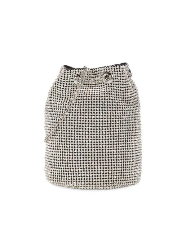 Whiting & Davis Crystal Embellished Bucket Bag 1