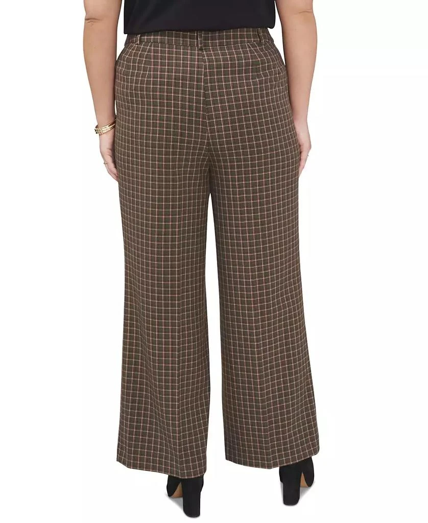 Vince Camuto Plus Size Plaid High Rise Wide-Leg Pants 2