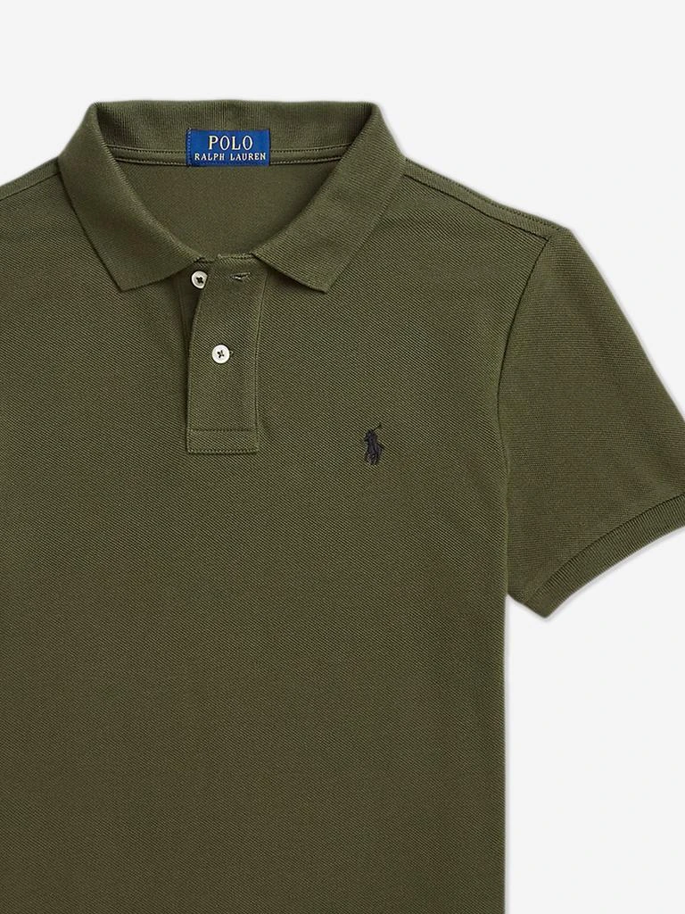 Ralph Lauren Kids Boys Slim Fit Polo Shirt in Green 3