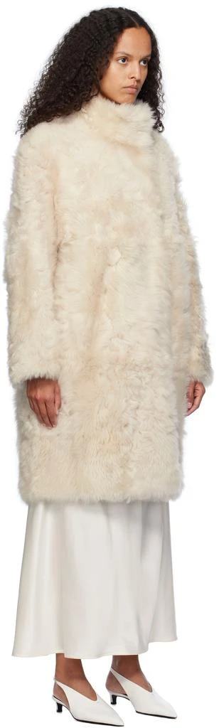 Yves Salomon Off-White Toscana Folk Reversible Shearling Jacket 2