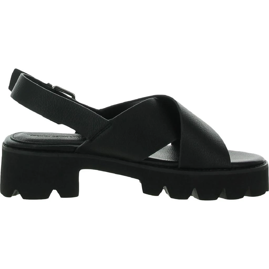 French Connection Rowan Womens Slingback Buckle Wedge Sandals 3