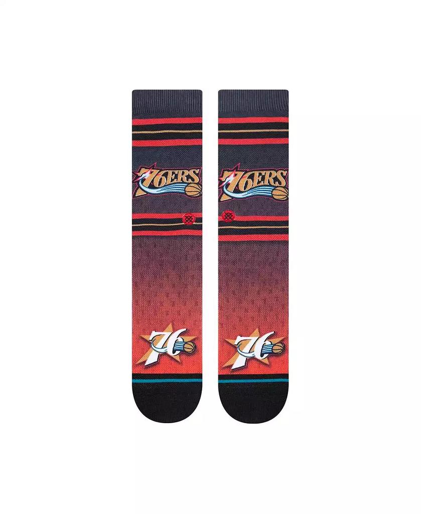 Stance Men's Philadelphia 76ers Hardwood Classics Fader Collection Crew Socks