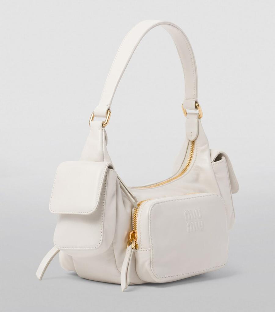 ショルダーバッグ・ポシェット Miu Miu Shoulder Bag In Luxe Calf Leather Miu Miu Shoulder Bag in Black Grained Calf Leather GHW