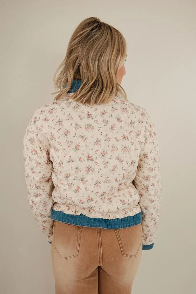 ee:some Ee:Some - Floral Washed Denim Jacket 2