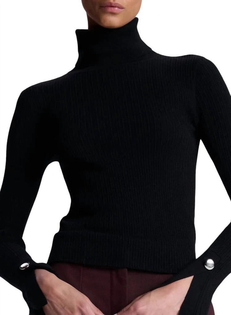 A.L.C. A.L.C. - Jett Cable Knit Merino Turtleneck Top 3