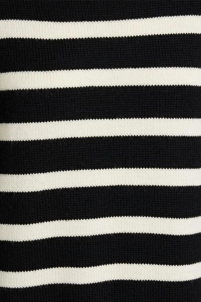 IRIS & INK Sophie striped merino wool turtleneck sweater 4