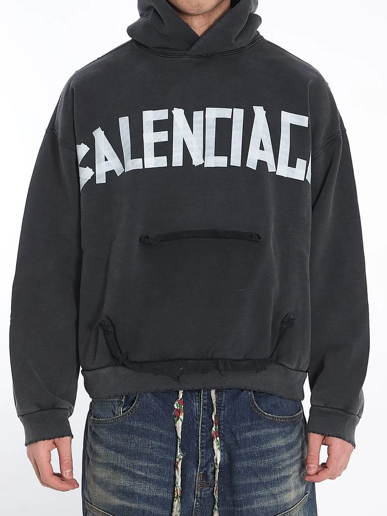 Balenciaga Ripped Pocket Tape Type Hoodie 1