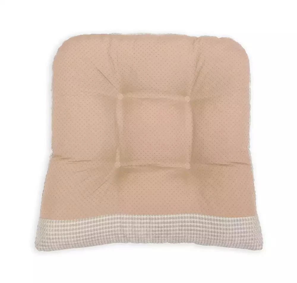 Arlee Home Fashions Solid Textured Memory Foam 2-Pack Chair Pads 2
