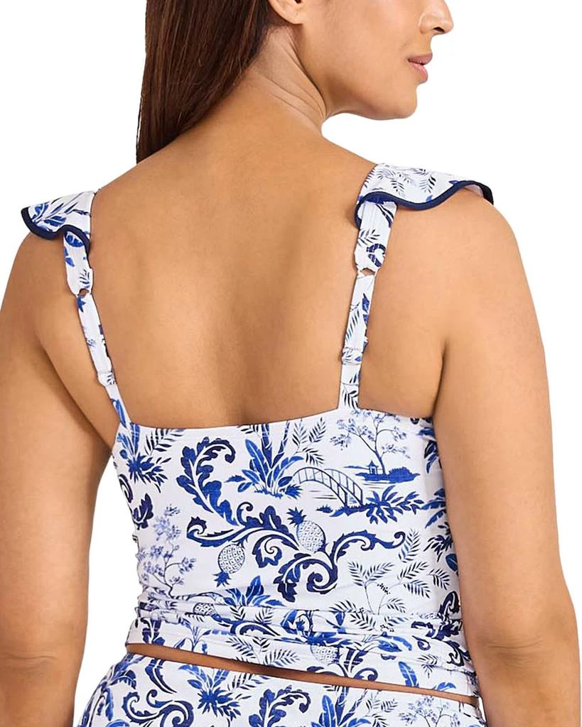 Tommy Bahama Terrazzo Tile Ruffle Tankini Top 3