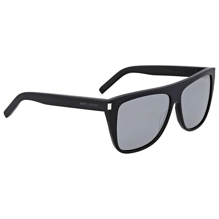 Yves Saint Laurent Grey Mirror Rectangular Unisex Sunglasses SL 1 001 59 3