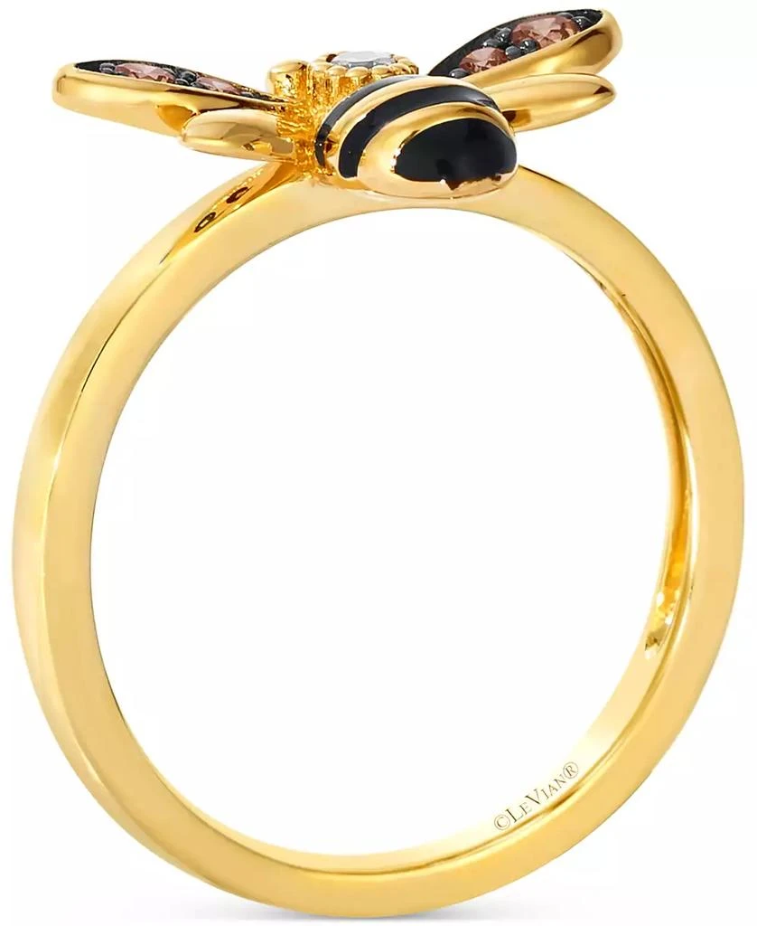 Le Vian Chocolate Diamond & Nude Diamond Honeybee Ring (1/8 ct. t.w.) in 14k Gold 2