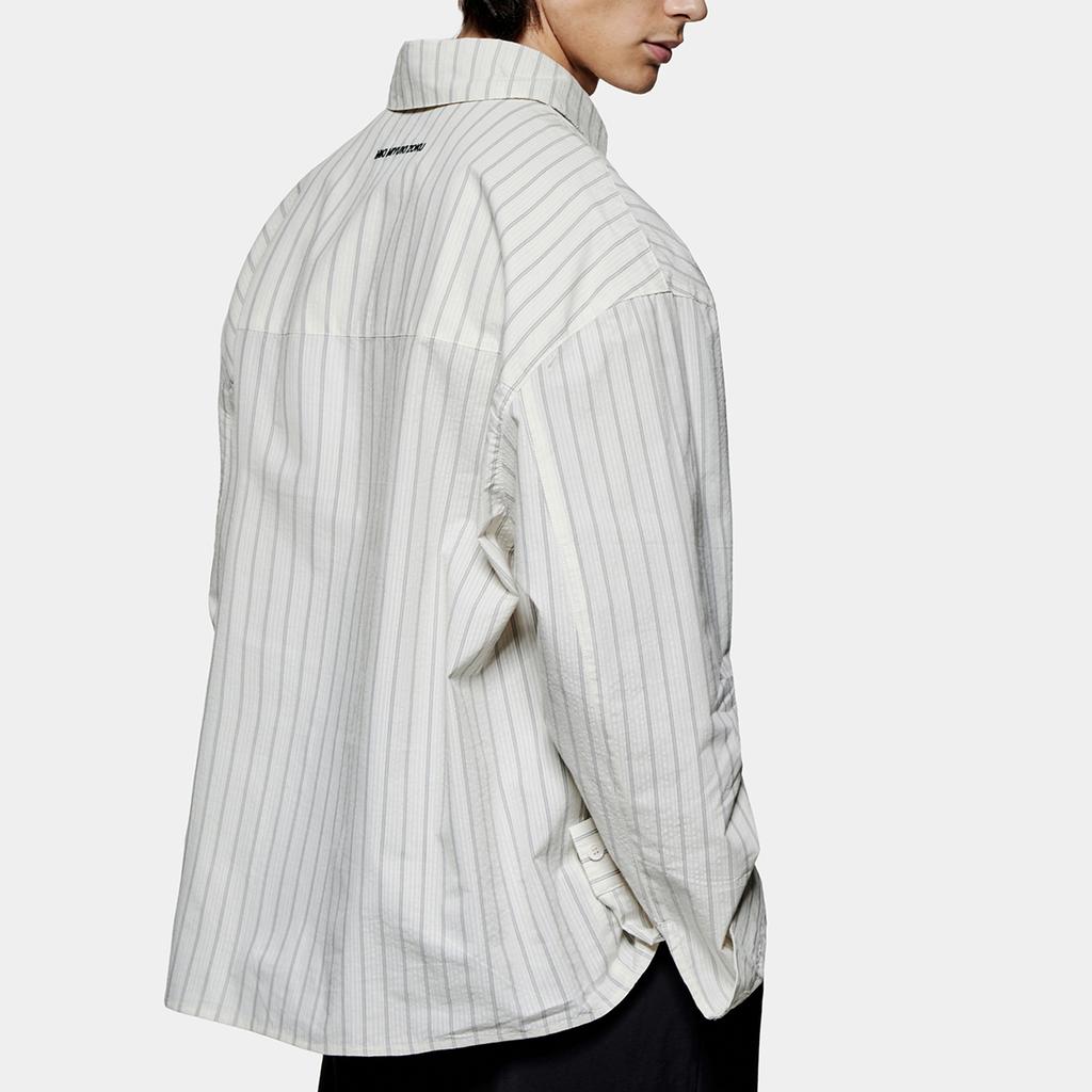 MKI Miyuki Zoku Box Cottton-Seersucker Dress Shirt