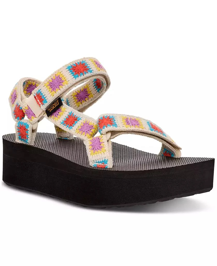 Teva Flatform Universal Crocheted Sandals 1
