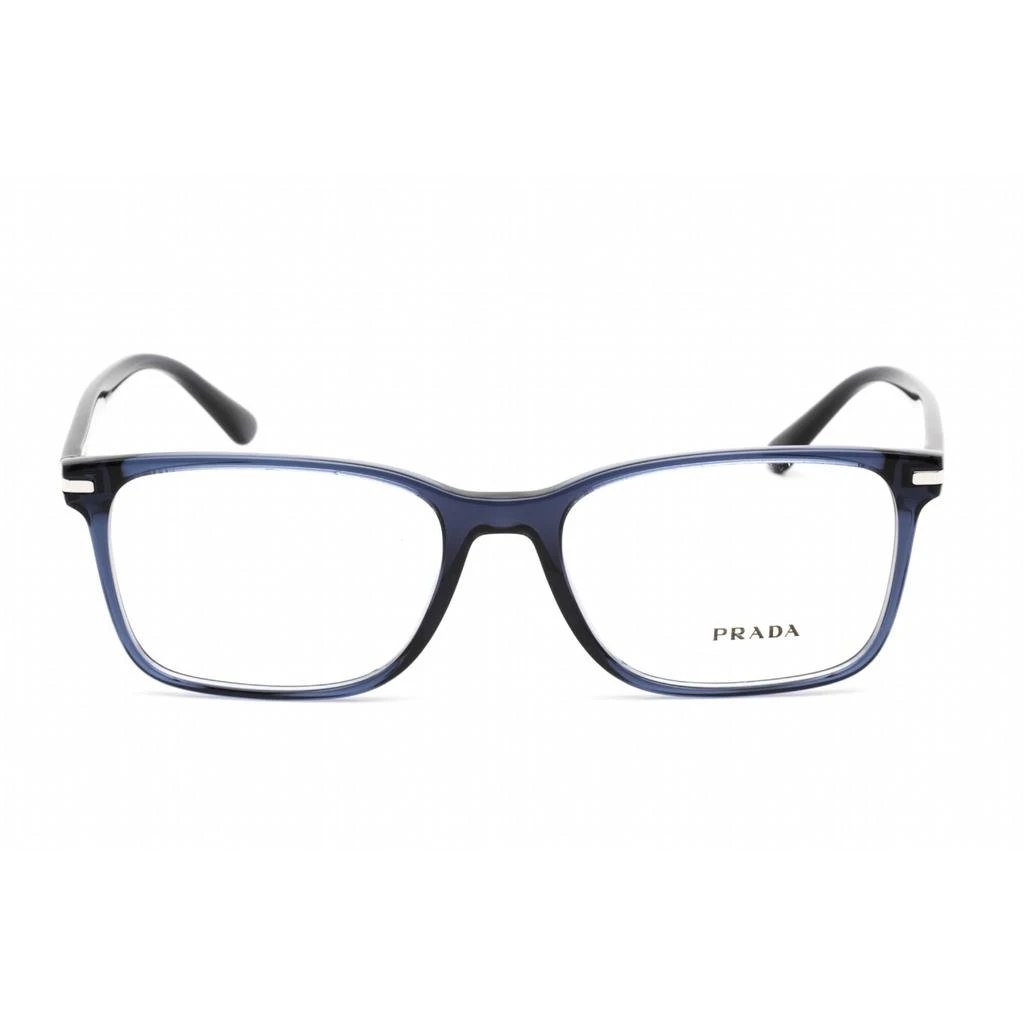 Prada Prada Women's Eyeglasses - Blue Crystal Plastic Rectangular Frame | 0PR 14WV 08Q1O1 2