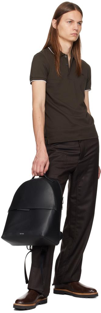 Paul Smith ブラックレザーバックパック 楽天市場】Paul Smith ポールスミスシュリンクレザーリュック