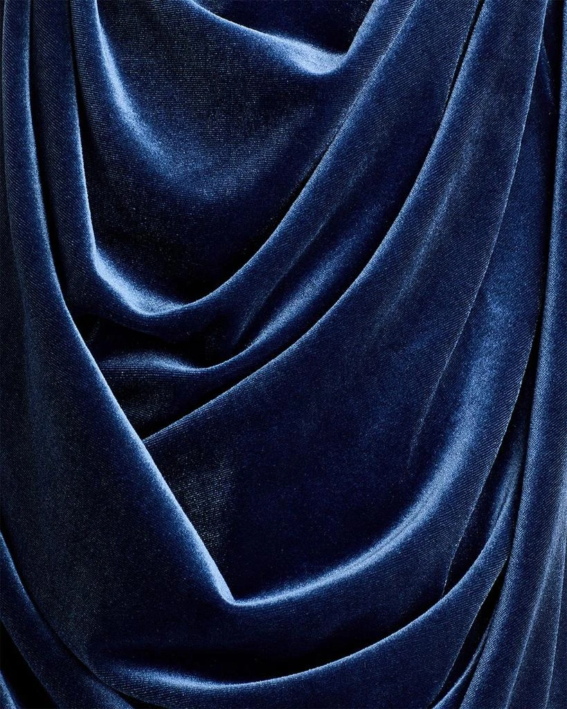 Black Halo Finnegan Draped Velvet Gown 6