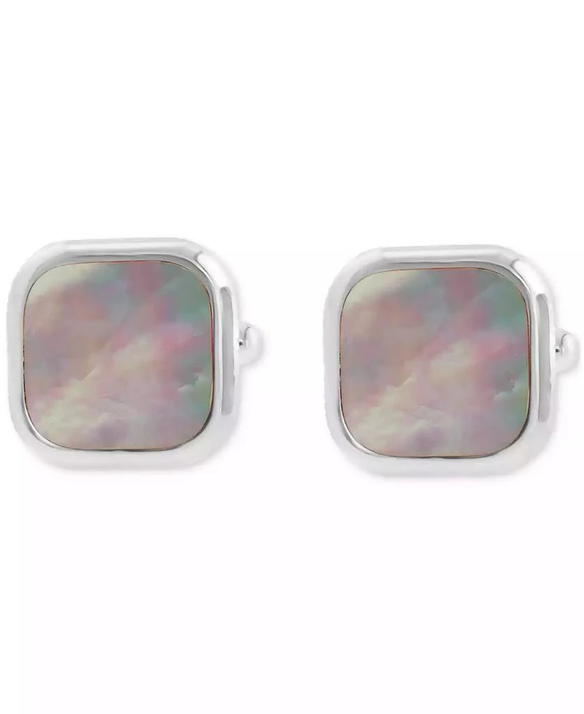 Effy EFFY® Men's Mother of Pearl Square Cufflinks in Sterling Silver 3
