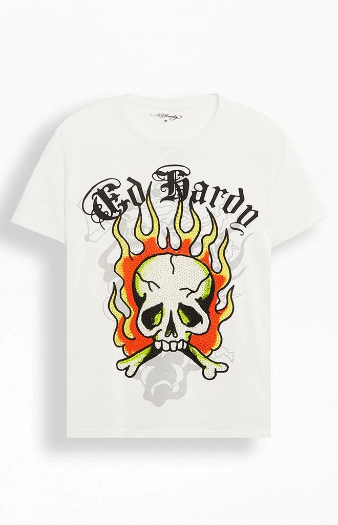 Ed Hardy Flame Skull T-Shirt 1