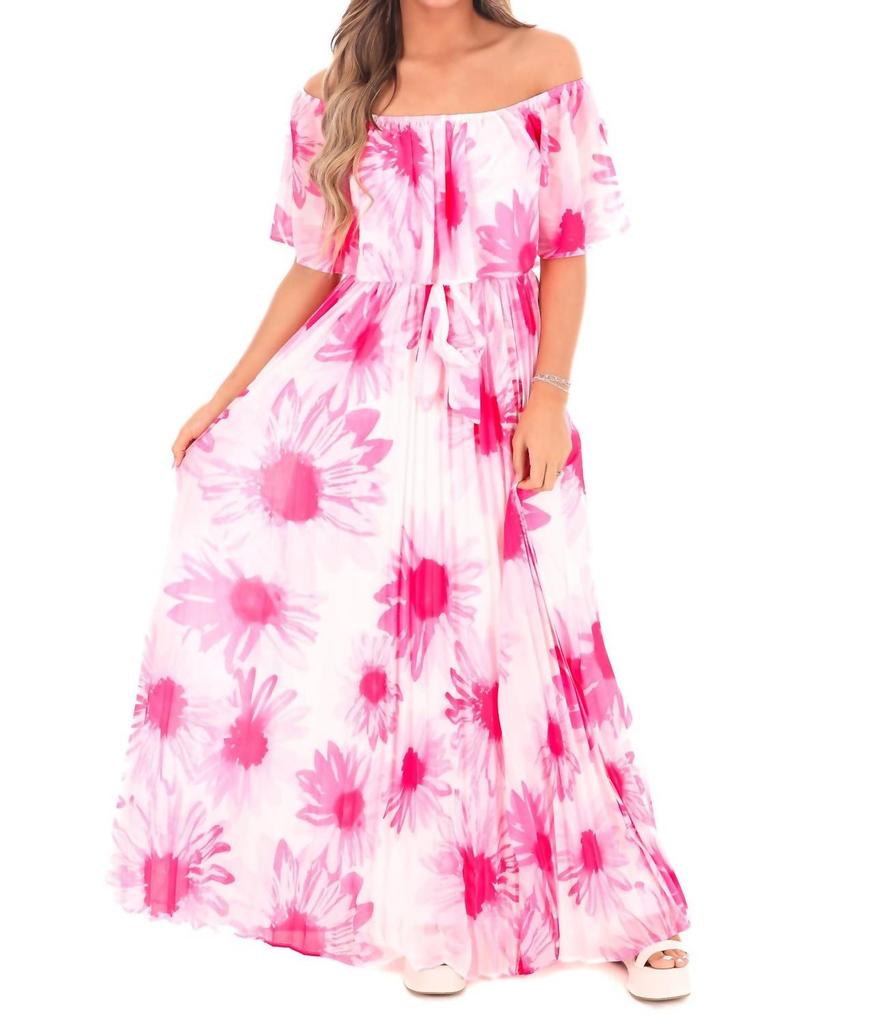 Flying Tomato Lovesick Floral Maxi Dress In Off White