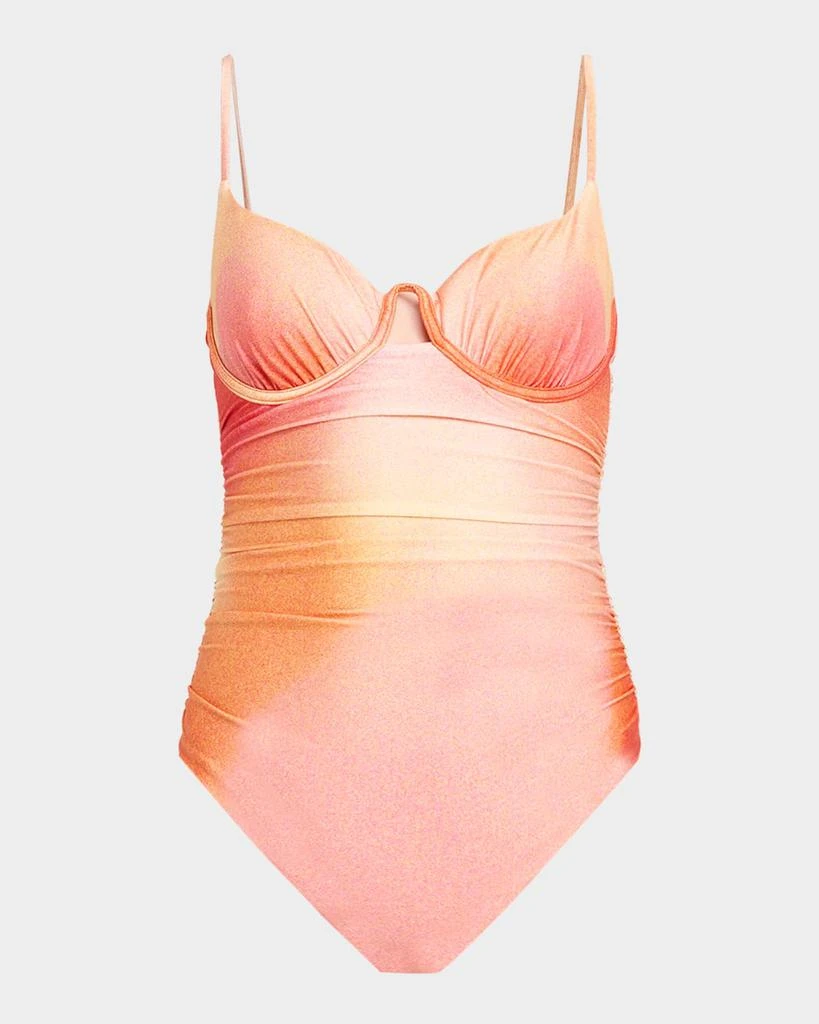 SIMKHAI Laine Ruched One-Piece Swimsuit