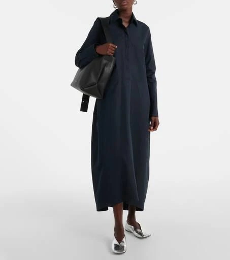 Jil Sander Metallic leather ballet flats 2