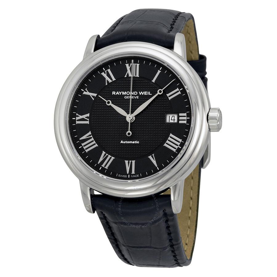 Raymond Weil Maestro Automatic Black Dial Men's Watch 2837-STC-00208