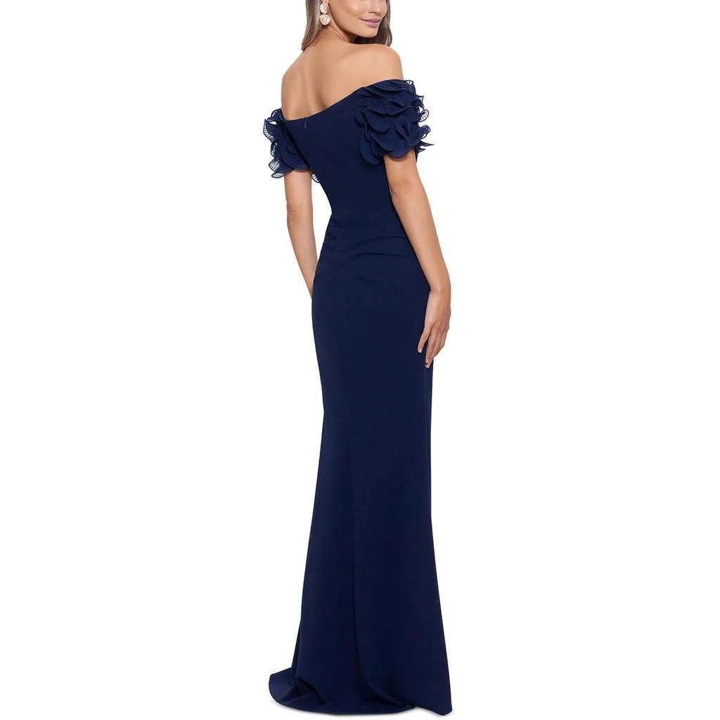 XSCAPE Womens Off-The-Shoulder Long Evening Dress 2