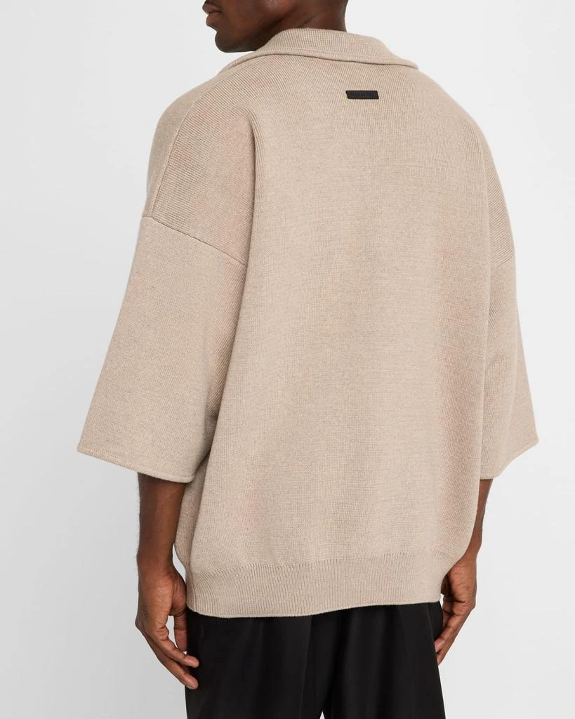Fear of god Men's Wool Boucle Polo Sweater 3