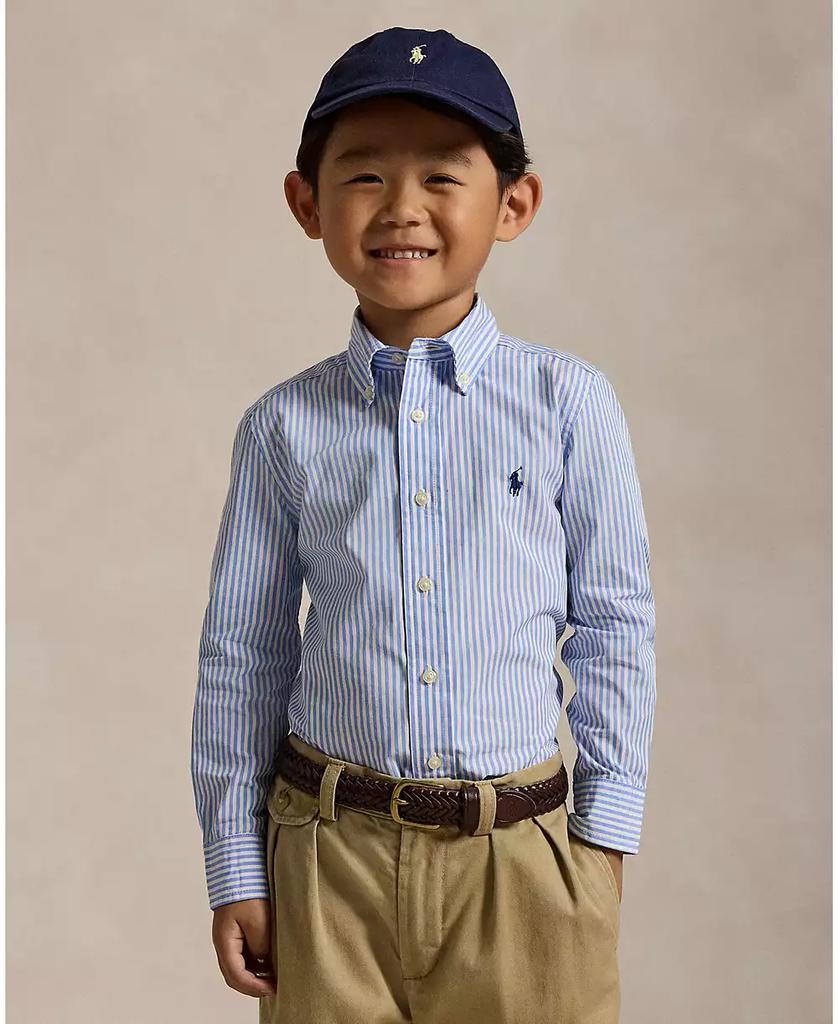 Ralph Lauren Toddler and Little Boys Striped Cotton Poplin Shirt