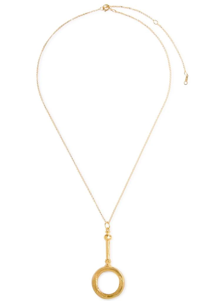 Alighieri The Poet's Lens 24kt gold-plated necklace 3