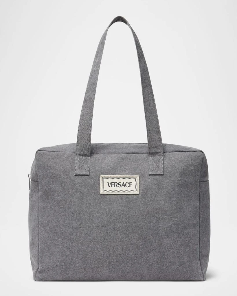 Versace Vintage Logo-Patch Diaper Bag 1