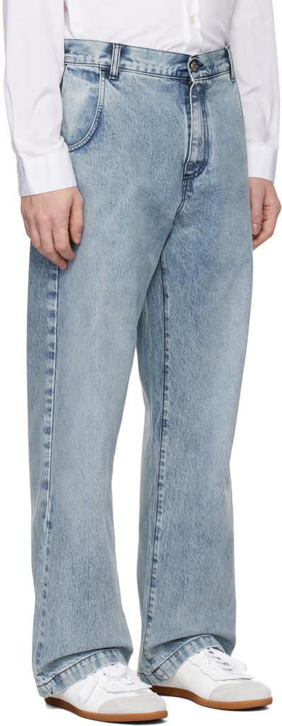 mfpen Blue Straight Cut Jeans